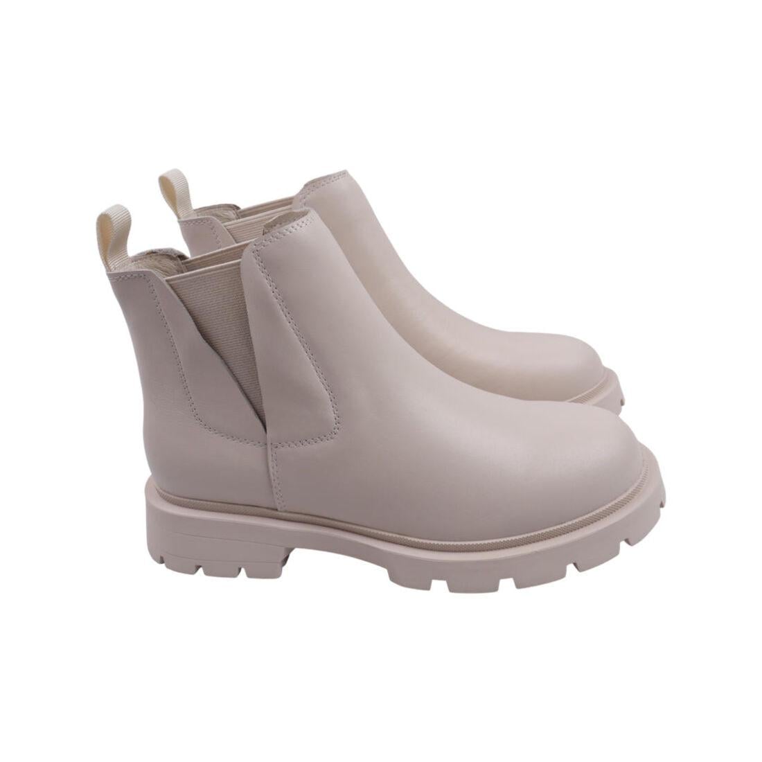 Ботинки женские Deenoor 184-22DHC натуральная кожа р. 36 Бежевый (29183026)