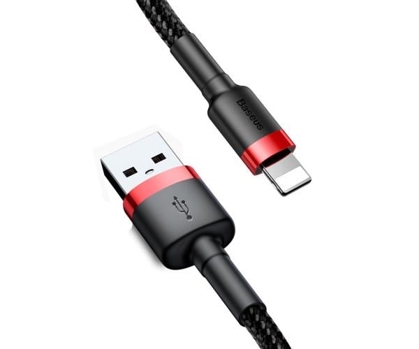 Кабель Data BASEUS Cafule Cable USB-Lightning 2,4A 0,5 м Red/Black (06CALKLF-A19)