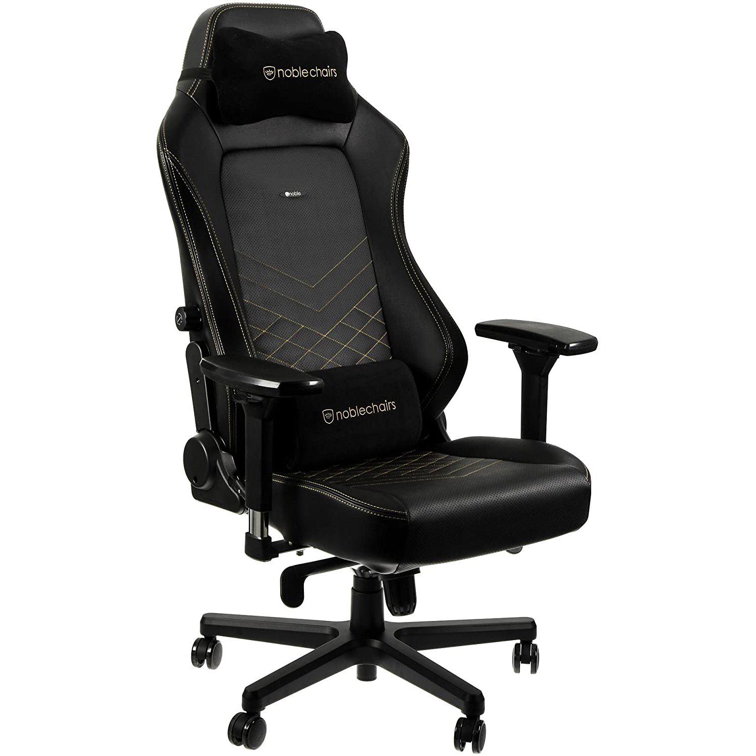 Крісло для геймерів Noblechairs Hero Black/Gold (10307391) - фото 7