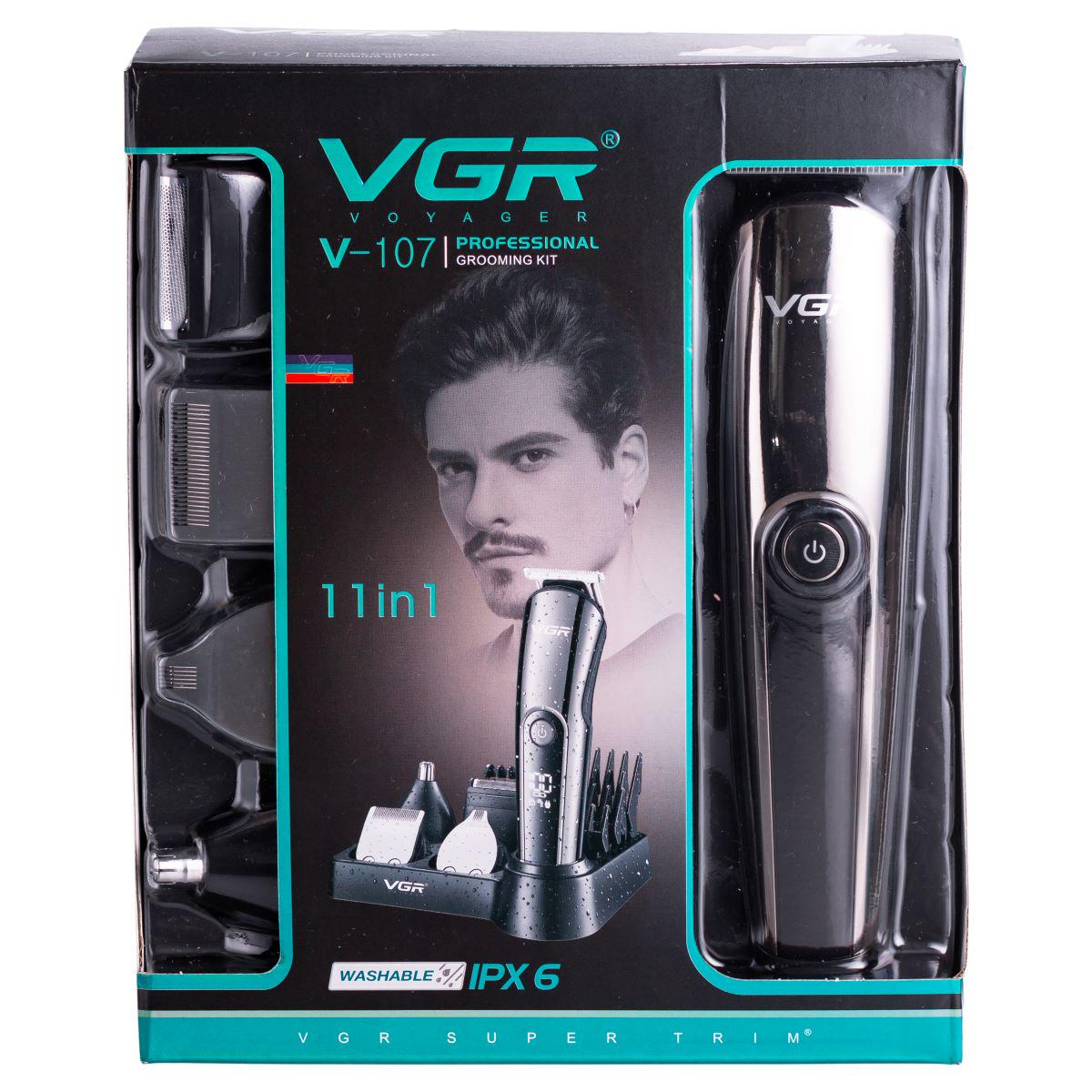 Набір для стрижки VGR V-107 волосся 5в1 машинка/триммер/бритва (7361) - фото 17 Набір для стрижки VGR V-107 волосся 5в1 машинка/триммер/бритва (7361) - фото 17