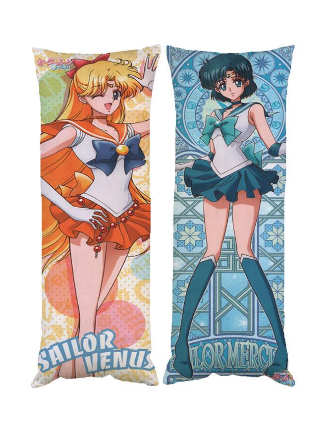 Подушка дакимакура Сейлор Мун Венера Минако Айно и Меркурий Ами Мидзуно декоративная ростовая для (1834033620)
