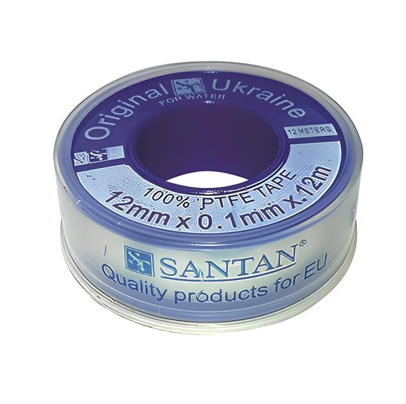Фум лента SANTAN 12x0,1 мм x 12 м Синий (41159)