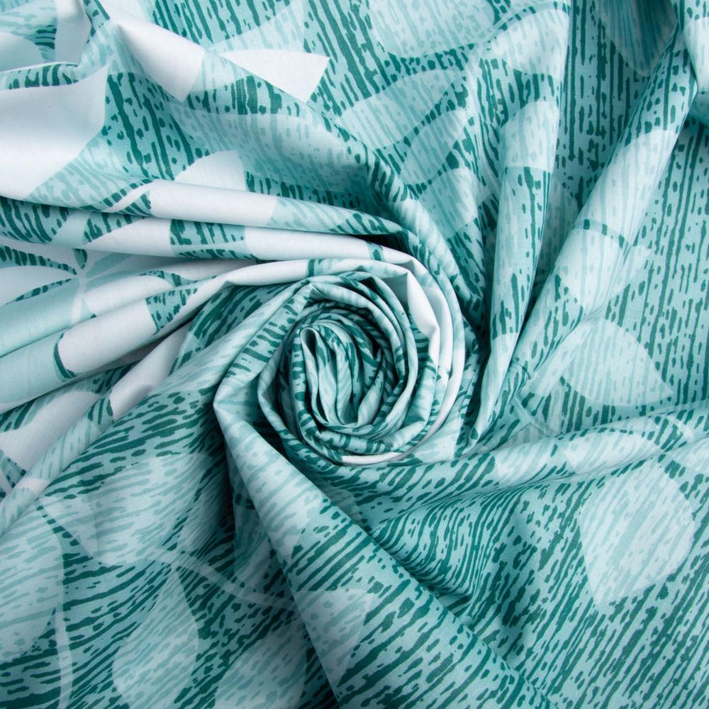 Тканина бязь ранфорс для постільної білизни 23309 v-3 130 гр/м2 240 см Зелений (25730)