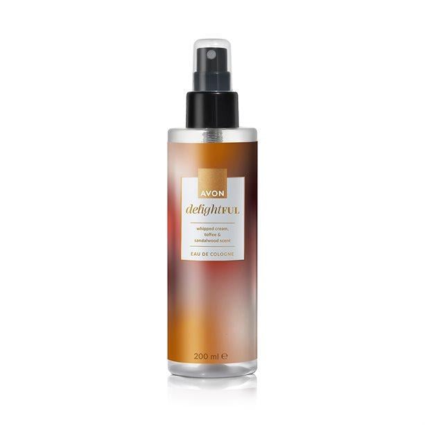 Спрей для тела Avon Delightful с нотами сливок/тоффи/сандалового дерева 200 мл (18633)