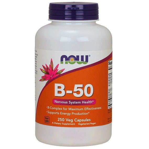 В комплекс NOW Foods Vitamin B-50 250 Veg Caps