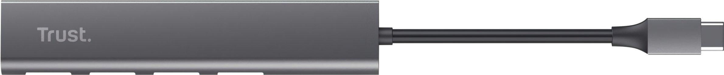 Концентратор Trust Halyx Type-C to 4-Port USB-A 3.2 Серый - фото 5