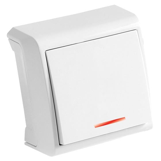 Выключатель одноклавишный с подсветкой Viko Vera Белый (90681019)