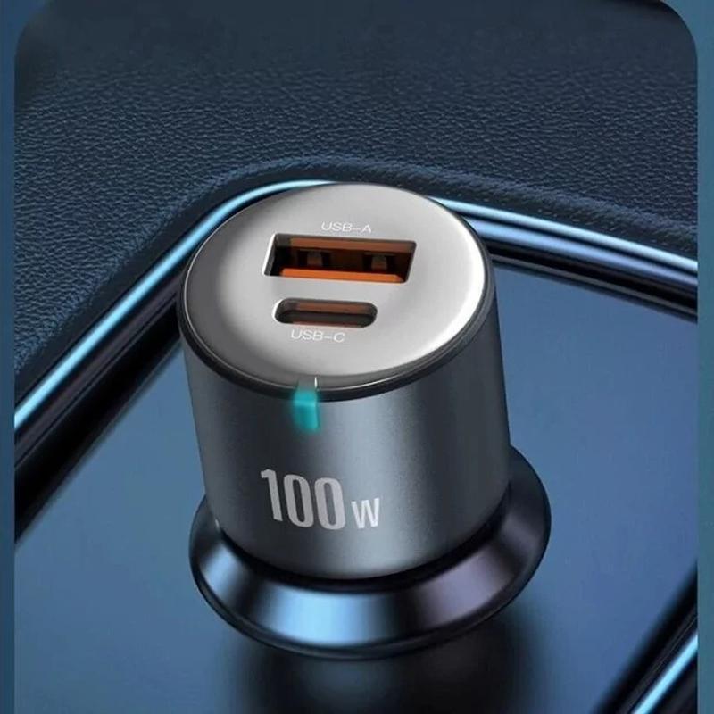 Зарядное устройство автомобильное XO CC47 PD65W+USB35W 100W Tarnish Black (92983) - фото 6