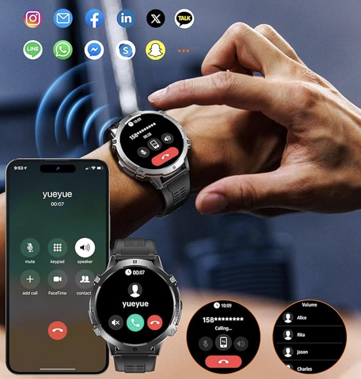 Смарт-годинник Glory Tank X3 Special Edition Black - фото 7