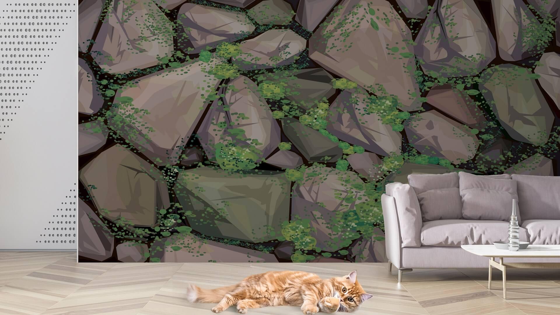 Фотообои флизелиновые Styleo Print-walls 3D Камни 0223 300х250 см (Pw-0223/2)