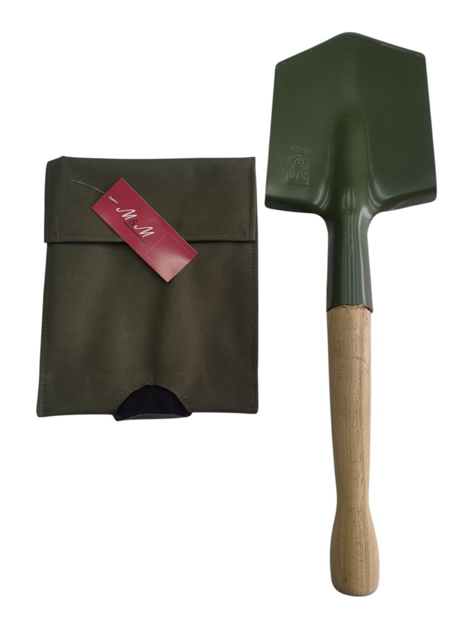 Лопата имела пехотная саперная М&М хаки в чехле Вид 2 Olive Green/Хаки (214507)
