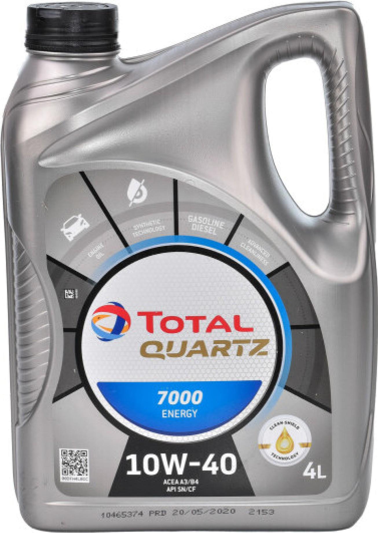 Моторне мастило Total Quartz 7000 Energy 10W-40 4 л