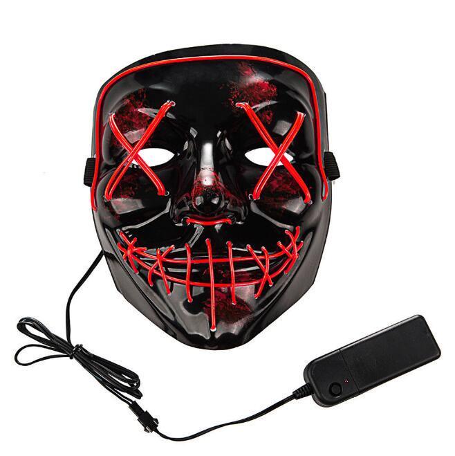 Светодиодная маска SUNROZ Neon LED Mask Красный (SUN3167)