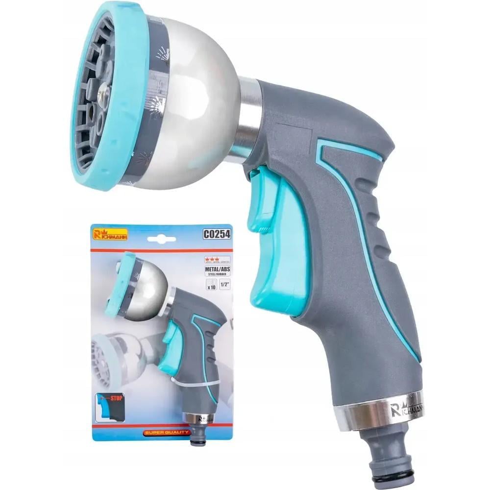 Пістолет для поливу Richmann C0254 метал/пластик 8 функцій (AKD46825) - фото 5 Пістолет для поливу Richmann C0254 метал/пластик 8 функцій (AKD46825) - фото 5