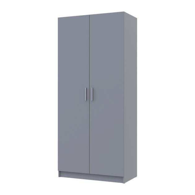 Шафа Doros Promo з полицями 90х48х204 см Сірий (80737770) - фото 3