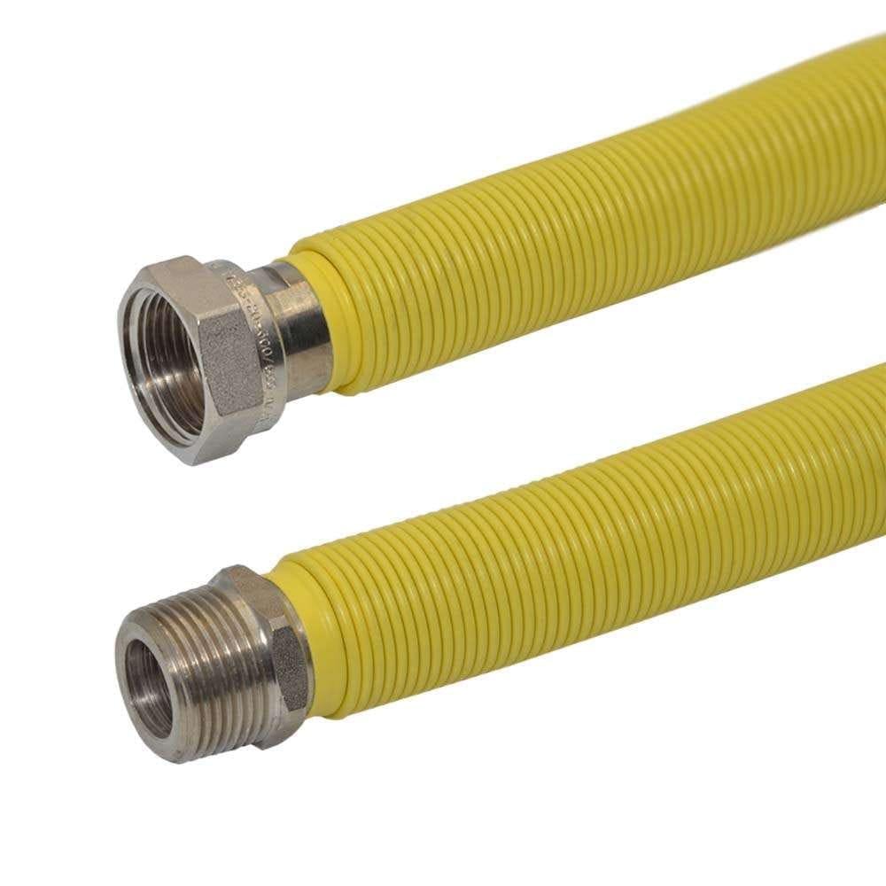Газовый шланг Parigi Sim-G 12 ВН 1/2x1/2" 130-220 мм из нержавеющей стали растяжимый (415901)