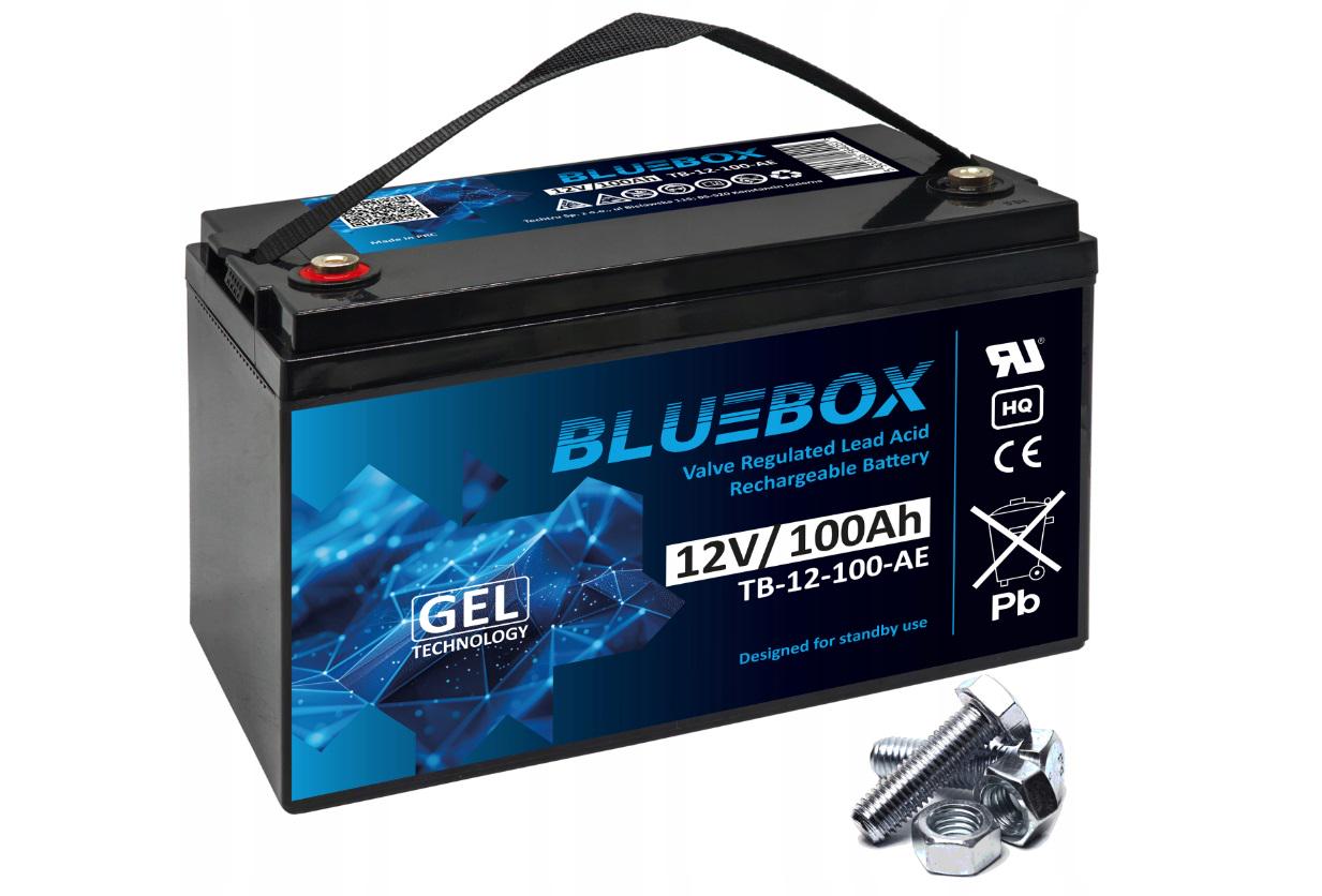 Аккумулятор гелевой Bluebox VRLA TB-12-100-AE необслуживаемый для ИБП 100 Ач 12 В (19139785)