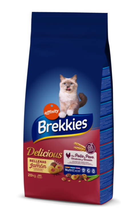 Корм для кошек сухой Brekkies Cat Delice Meat 20 кг - фото 1