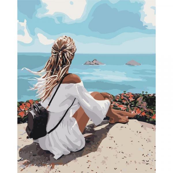 Набор для росписи по номерам Идейка Созерцая нагорье 40х50 см (КНО4711-mt)