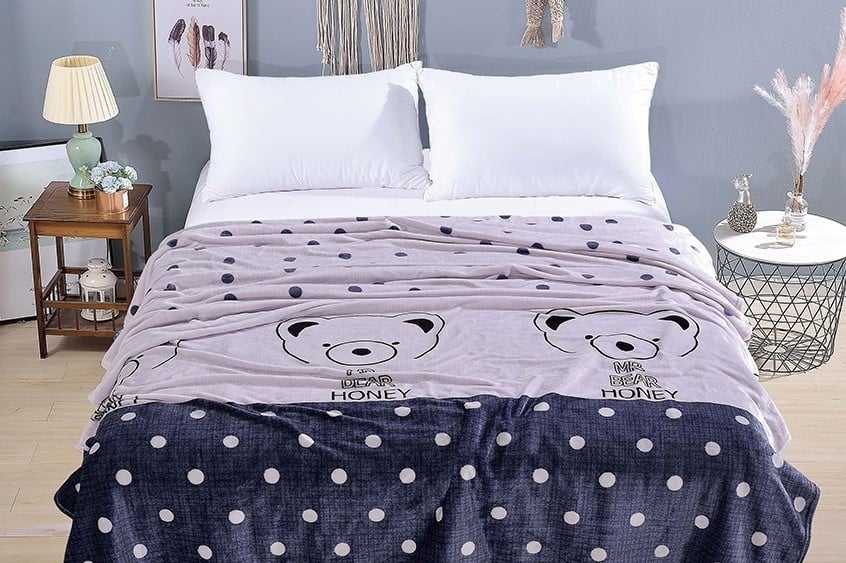 Плед TAGtextil велсофт Мишки 200х220 см (ALM1912)