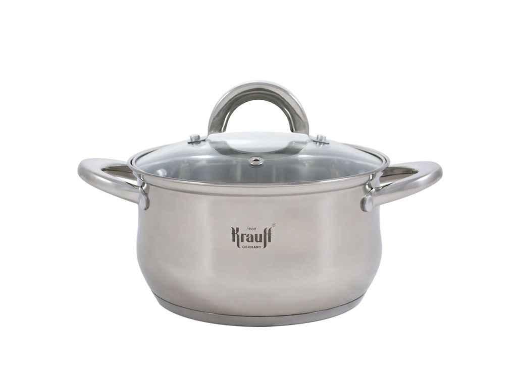 Кастрюля Krauff со стеклянной крышкой 2,5 л 18 см (1028342)