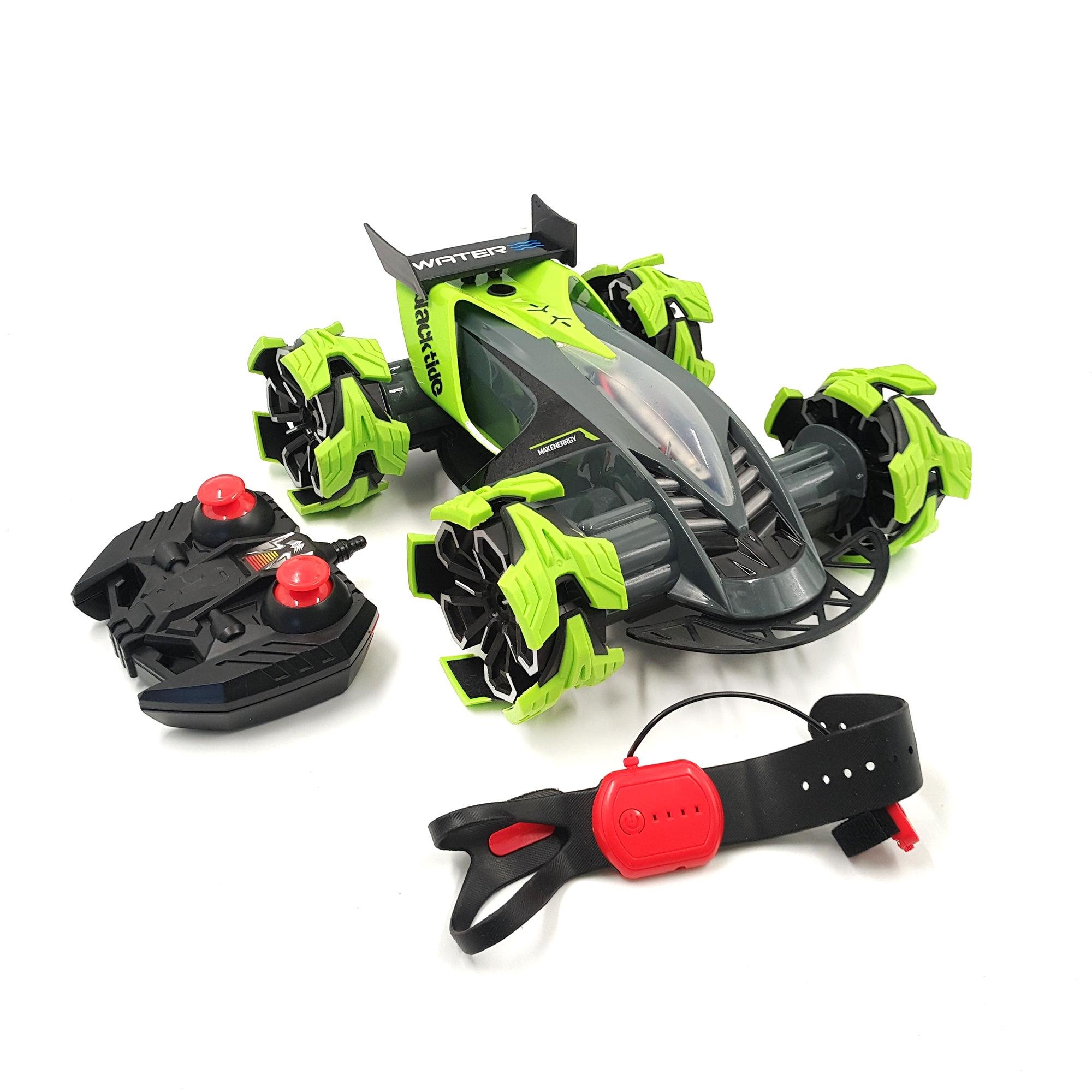 Машина гоночная трюковая AmirTure с озвучкой и подсветкой 30 см Зеленый (121037z)