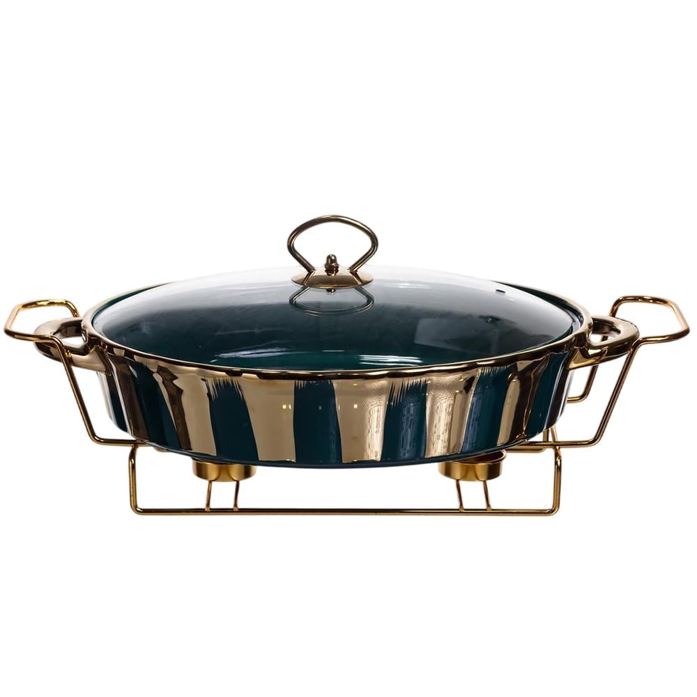 Мармитница фарфоровая для вторых блюд 2 л (JY-7)