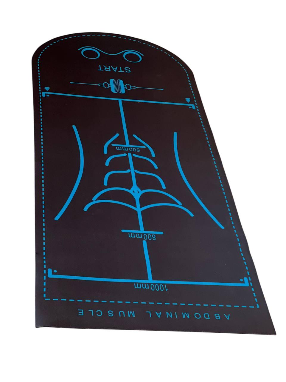 Коврик для пресса йоги и фитнеса с разметкой универсальный Коврик для пресса йоги и фитнеса с разметкой универсальный