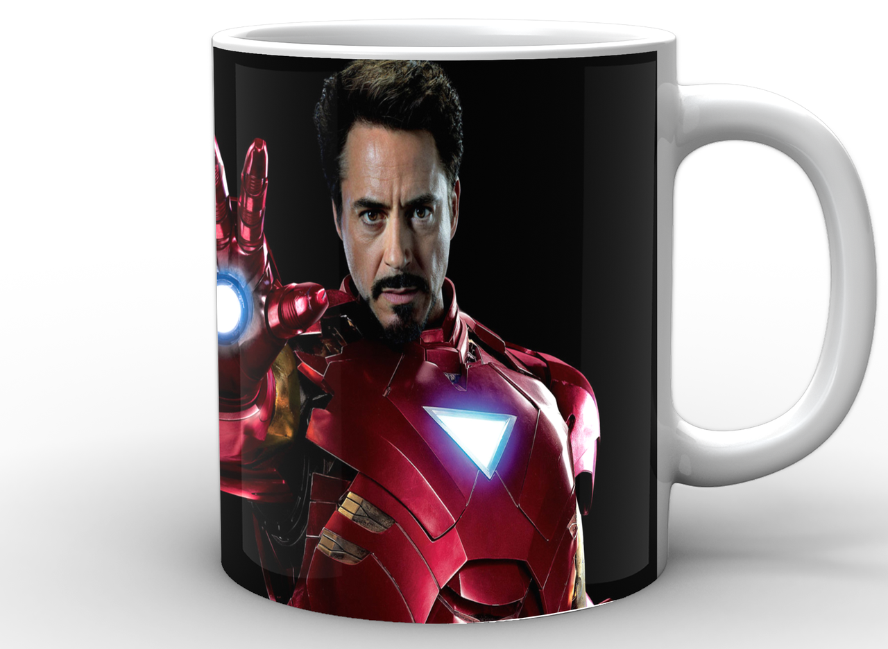 Чашка GeekLand Iron Man Тони Старк 330 мл Белый (IM.02.085)