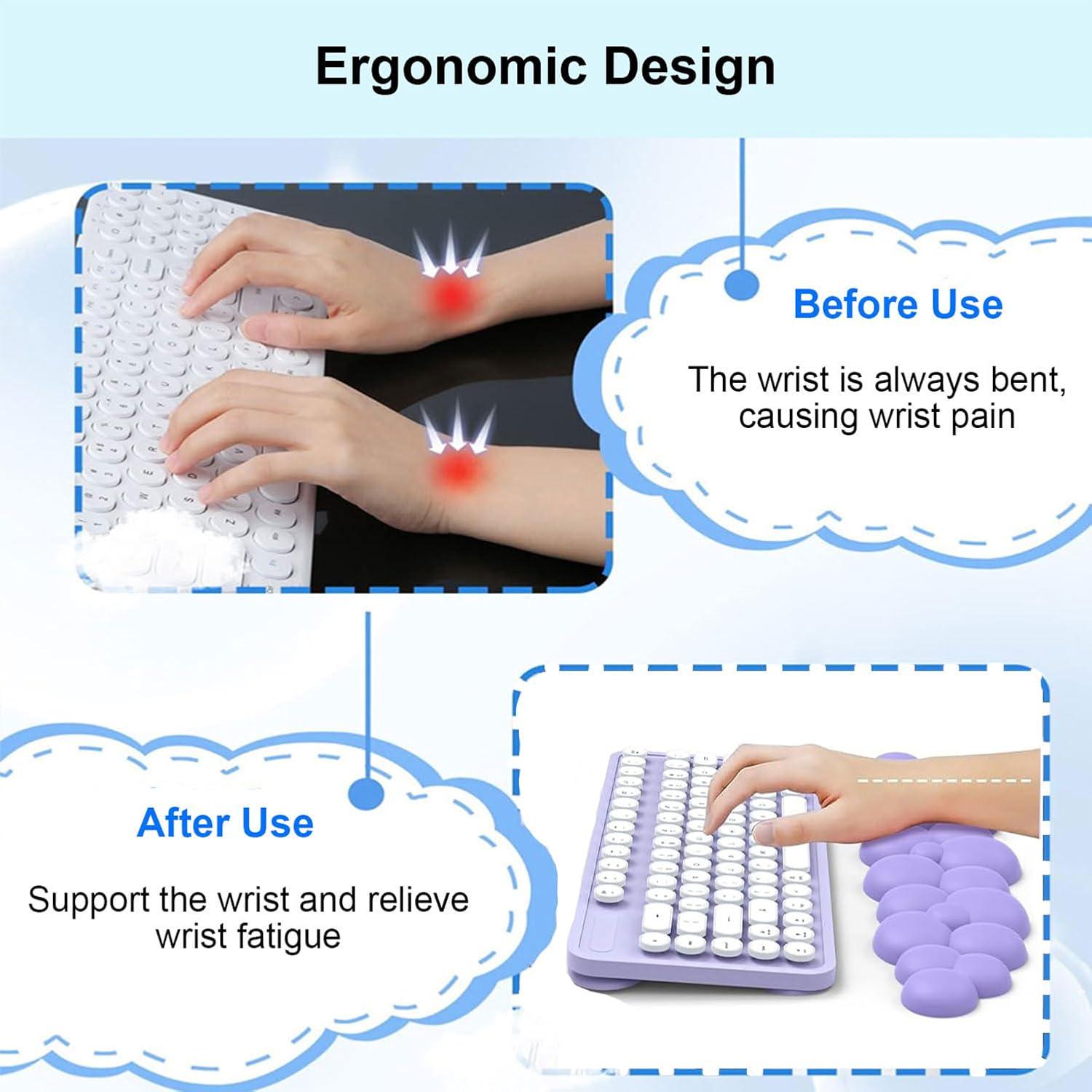 Підставка під зап'ястя для клавіатури Bubbles Фіолетовий - фото 6 Підставка під зап'ястя для клавіатури Bubbles Фіолетовий - фото 6