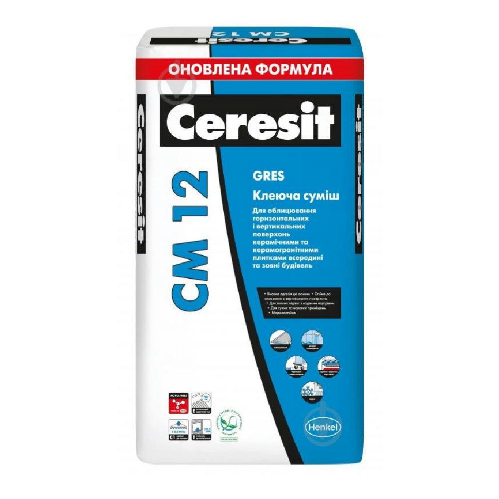 Ceresit CM 12/25 клеюча суміш для керамограніту