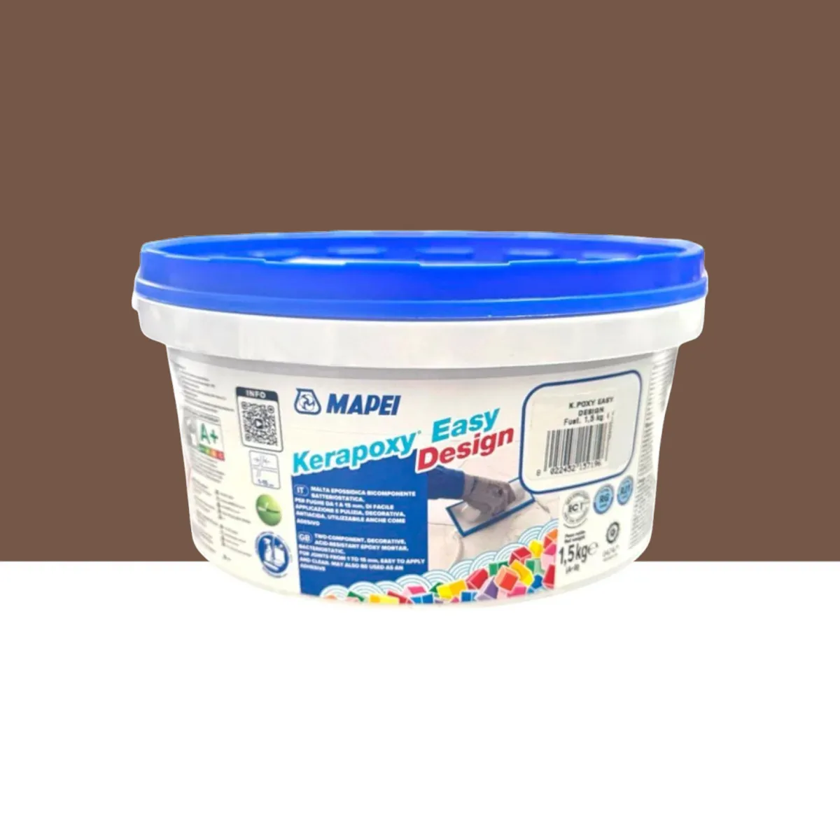 Фуга эпоксидная для швов Mapei KERAPOXY EASY DESIGN 1,5 кг №144 Шоколад
