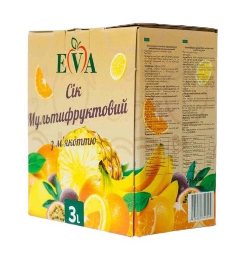 Сок мультифруктовый EVA 3 л (29925861)