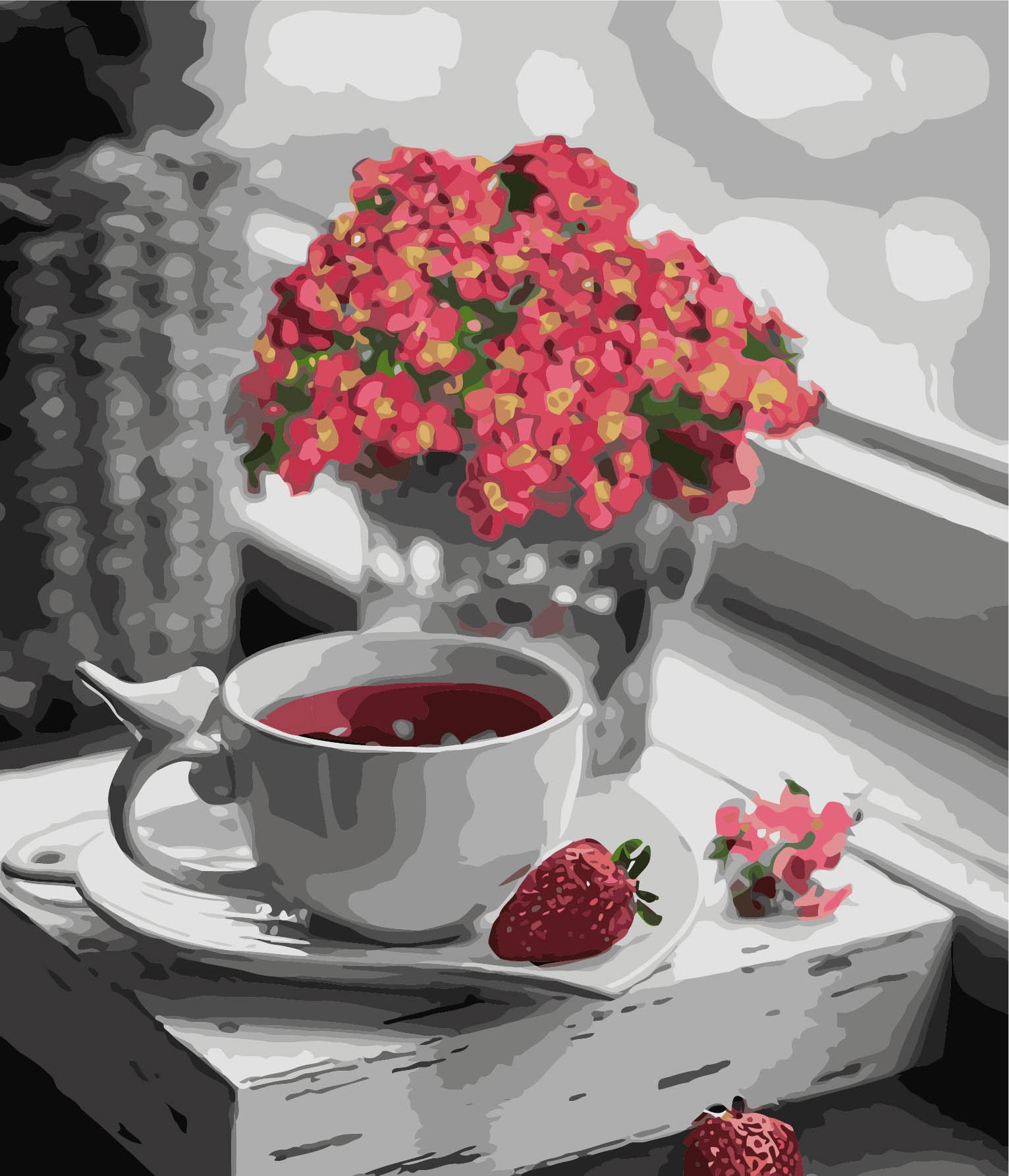 Картина по номерам Идейка "Наслаждаясь моментом" 30х40 см (KH5583)