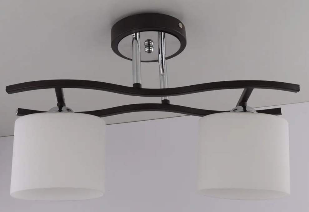 Люстра потолочная на 2 лампочки 2441/2 Венге (NA005140)