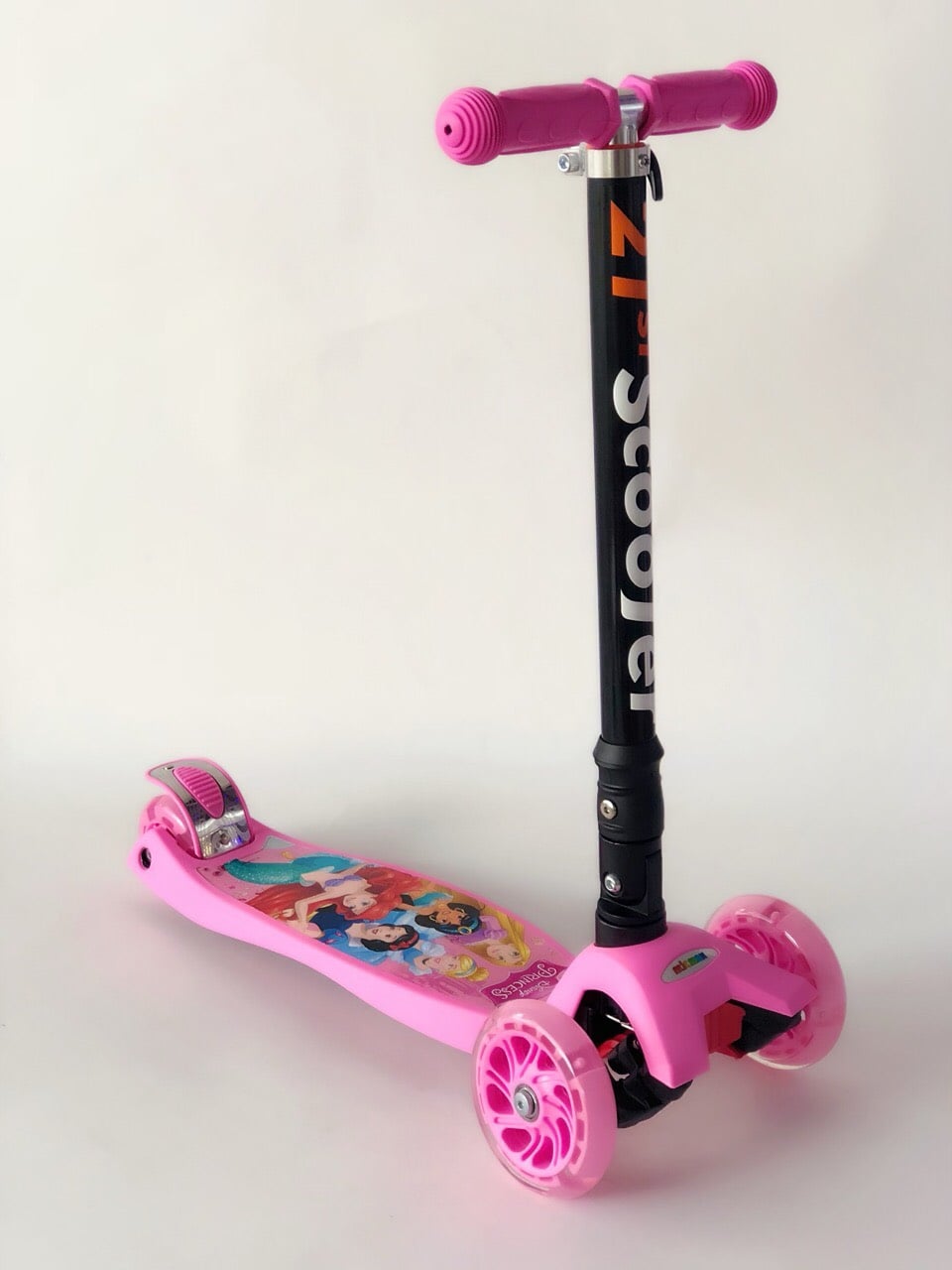 Самокат детский MicMax Scooter 03 MZ с подсветкой колес Розовый (03MZ-pink)