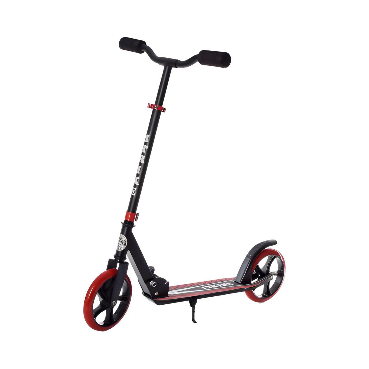 Самокат SR 2-010-10-B-R складной подставка/ремень/колеса ПУ 200 мм Красный (25484223)