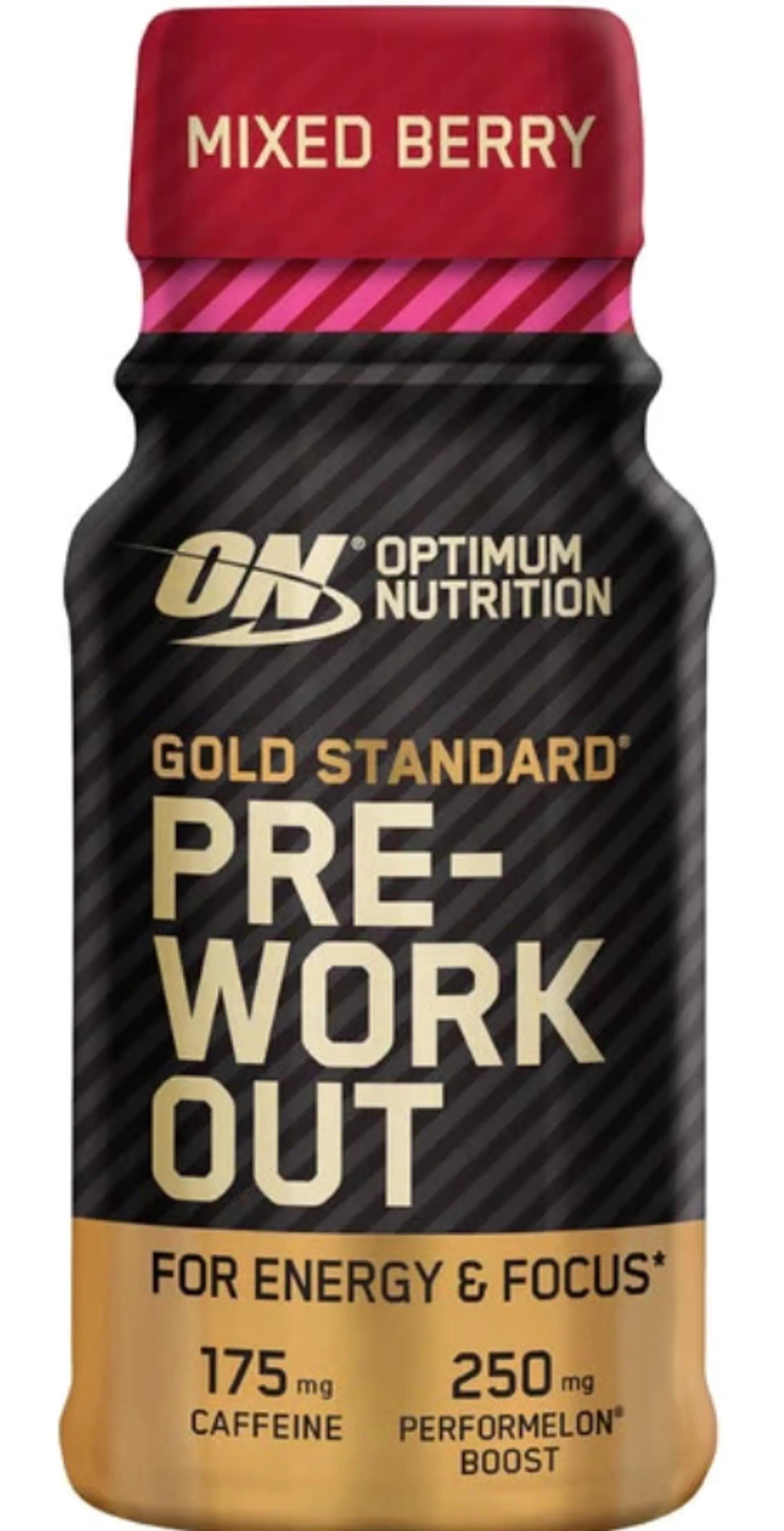 Предтренировочный комплекс Optimum Nutrition Gold Standard Pre-Workout Shot Mixed Berry 60 мл