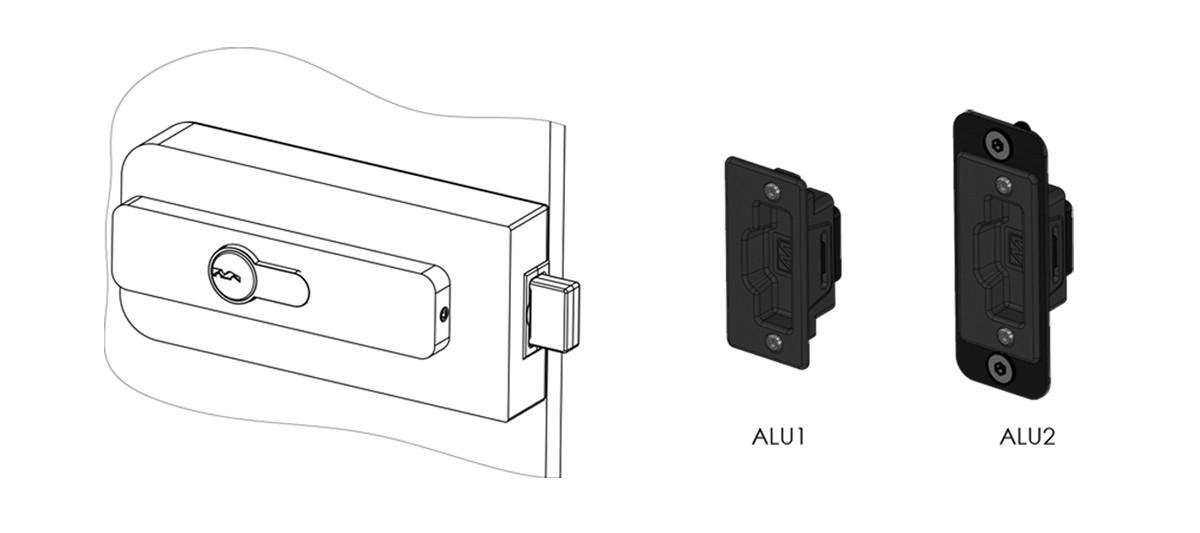 Замок накладний WALA SM1OZ1 двосторонній для скляних дверей скло-рама Нержавіюча сталь (SM1OZ1 SS) - фото 4