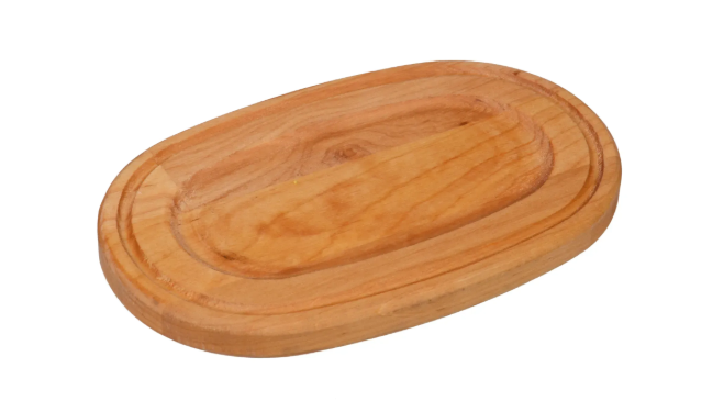 Сковорода чавунна Brizoll порційна овальна HoReCa з дерев'яною овальною підставкою 180х100 мм (H1810-D) - фото 4 Сковорода чавунна Brizoll порційна овальна HoReCa з дерев'яною овальною підставкою 180х100 мм (H1810-D) - фото 4