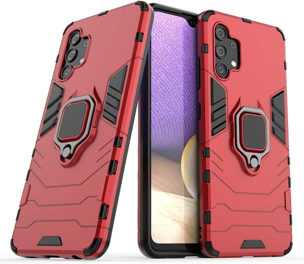 Противоударный чехол Samsung Galaxy A32 A325 (подставка кольцо) Red (21809-2D)