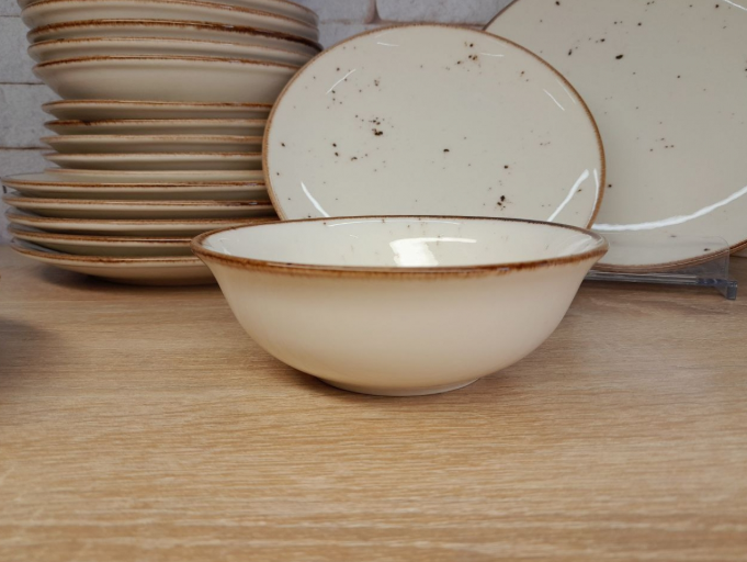 Столовый сервиз  OMS TULU фарфор 6 персон 24 шт. KL24-Крем (KL24-Крем) - фото 7