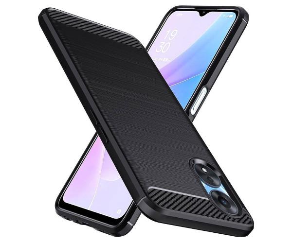 Чохол накладка Polished Carbon для Oppo A38 Чорний - фото 2 Чохол накладка Polished Carbon для Oppo A38 Чорний - фото 2