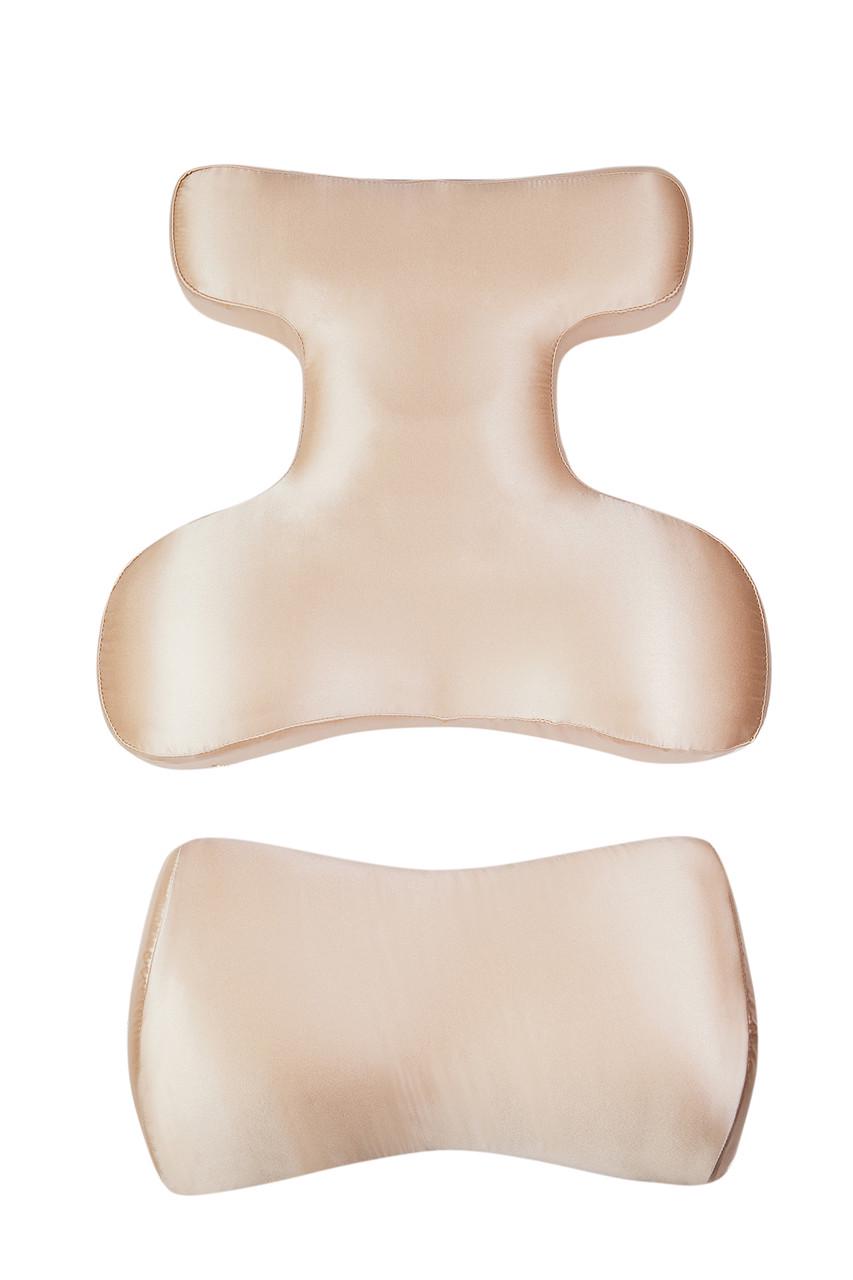 Комплект ортопедических подушек для сна на животе Beauty Set Beauty Balance шелк Бежевый