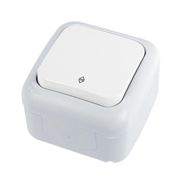 Выключатель одноклавишный VIKO Palmiye проходной Белый (28749623)