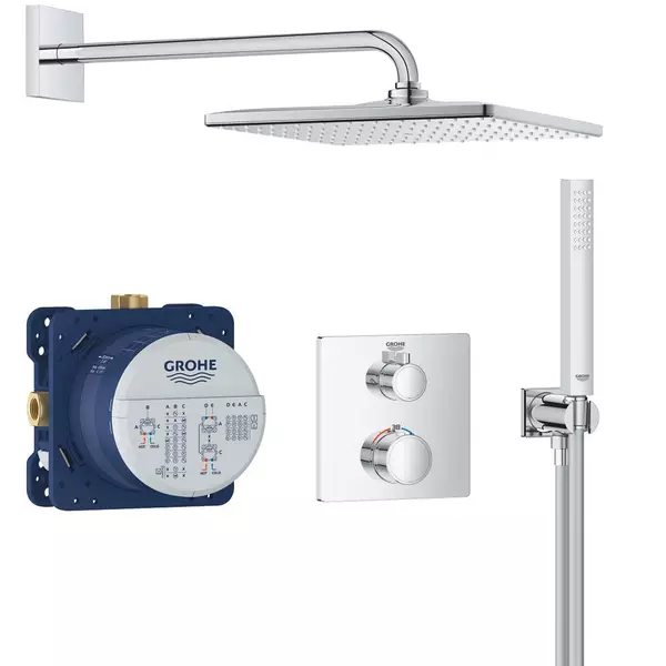 Душевая система скрытого монтажа Grohe Grohtherm 34870000 с термостатом (35624066)