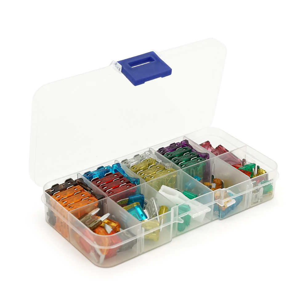 Набор предохранителей для замены и ремонта электросистем различных номиналов 100 шт. (26839800)