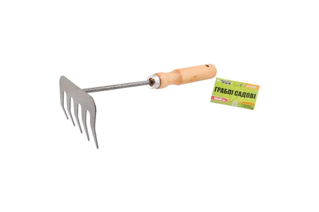 Грабли прямые Mastertool 255x95 мм ручка дерево (14-6191) Грабли прямые Mastertool 255x95 мм ручка дерево (14-6191)