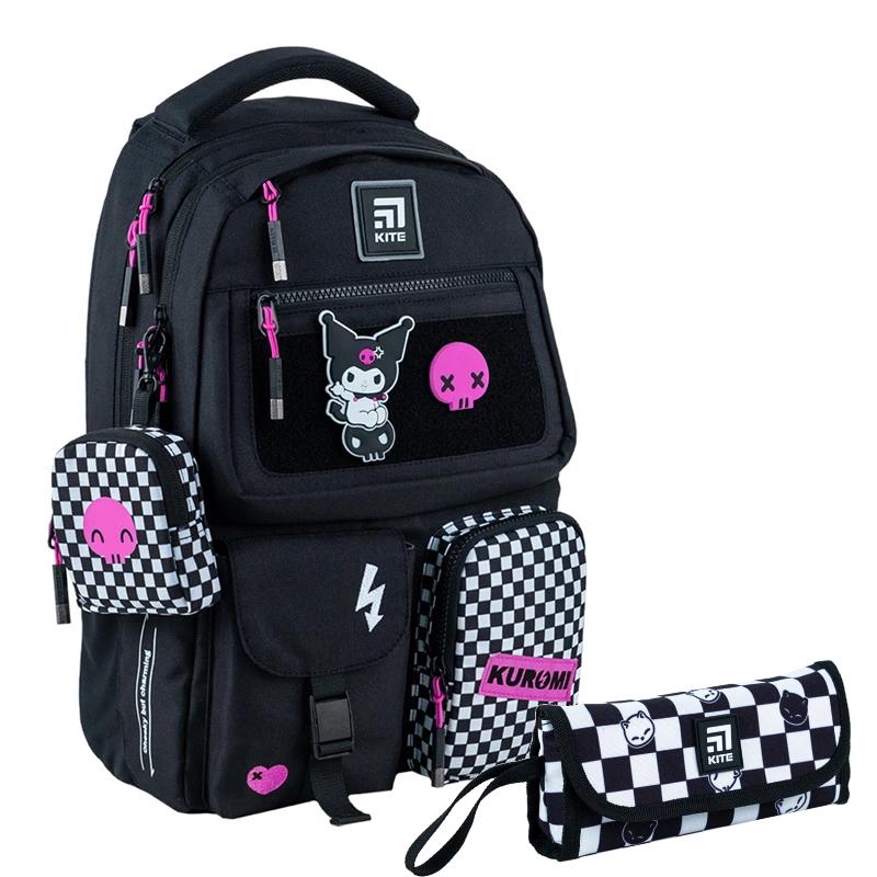 Набор школьный/пенал рюкзак Kite Education teens Kuromi (202838)