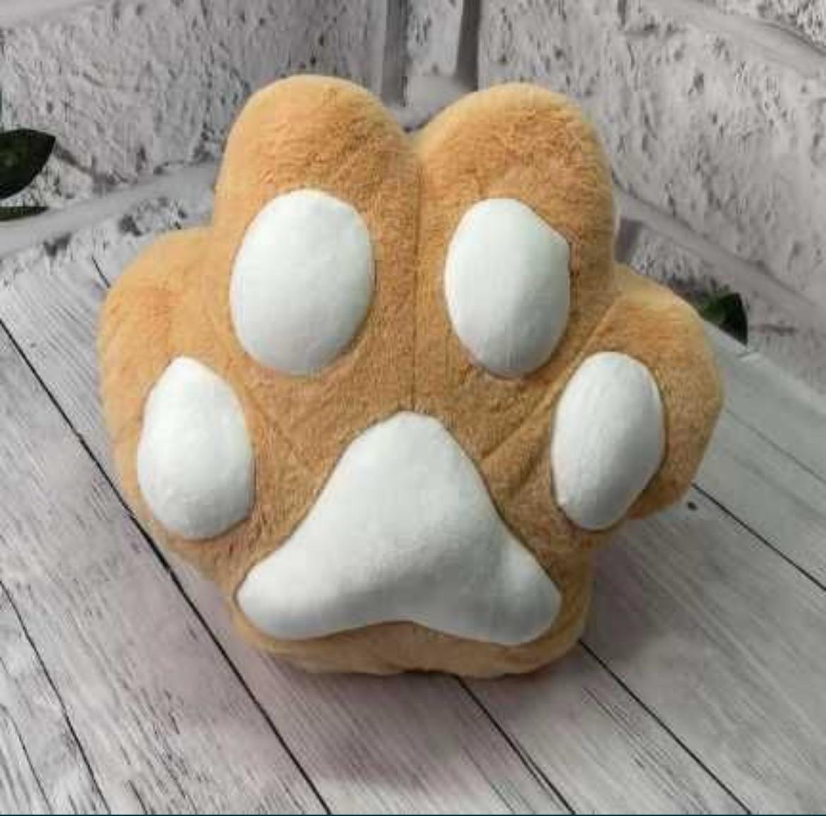 М'яка іграшка подушка та плед 110х160 см Лапка котика 45х40 см (23572357)